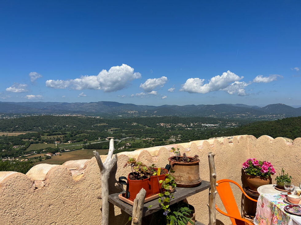 La Gassinière - Gassin - Terrasse - vue Golfe de Saint-Tropez